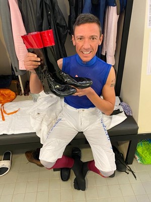 Lot 45 - Signed Frankie Dettori MBE Riding Boots, Worn...