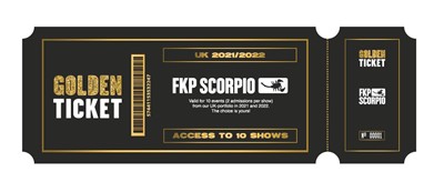 Lot 57 - FKP Scorpio Golden Ticket for 2 People to 10...