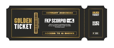 Lot 58 - FKP Scorpio Golden Ticket for 2 People to 10...