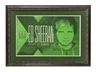 Lot 86 - Signed Ed Sheeran Gig Poster, Target Center,...