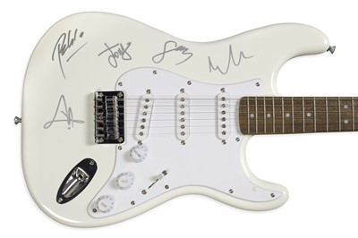 Lot 123 - Snow Patrol Squier Fender Guitar Signed by...