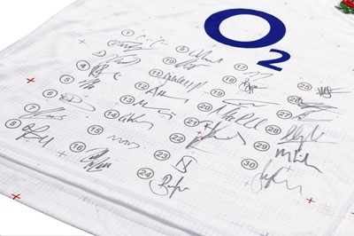 Lot 126 - England Canterbury Rugby Shirt Signed by Six...