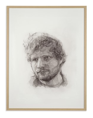Lot 150 - Colin Davidson Ed Sheeran Portrait Study 4....