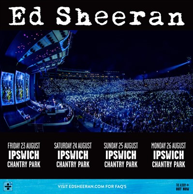 Lot 160 - Personalised Signed Ed Sheeran Multiply Tour...