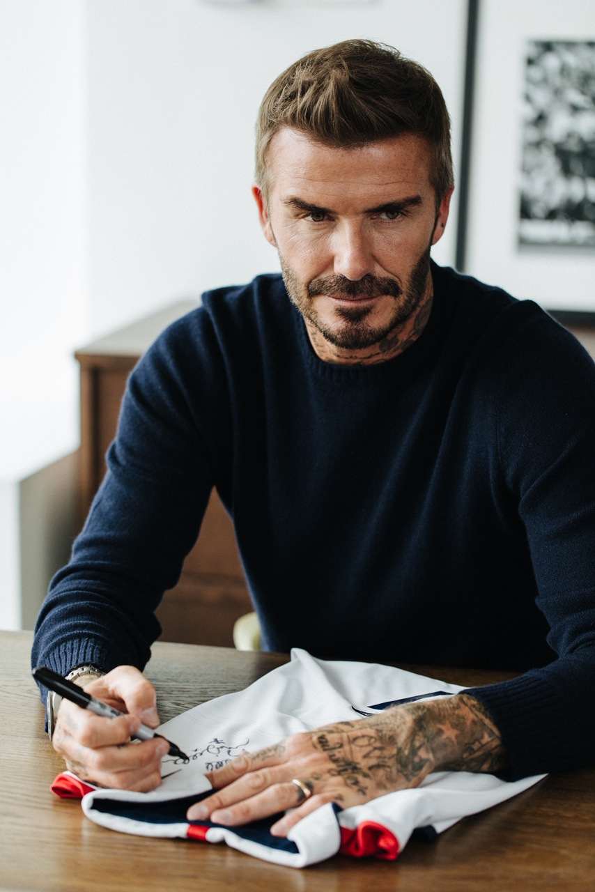 Lot 201 - David Beckham Signed Vintage England Shirt