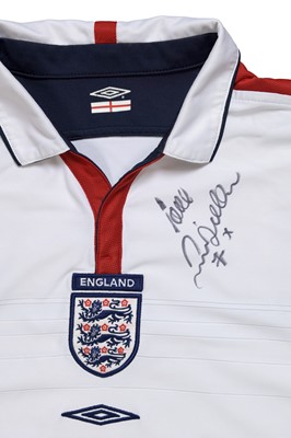 Lot 201 - David Beckham Signed Vintage England Shirt...