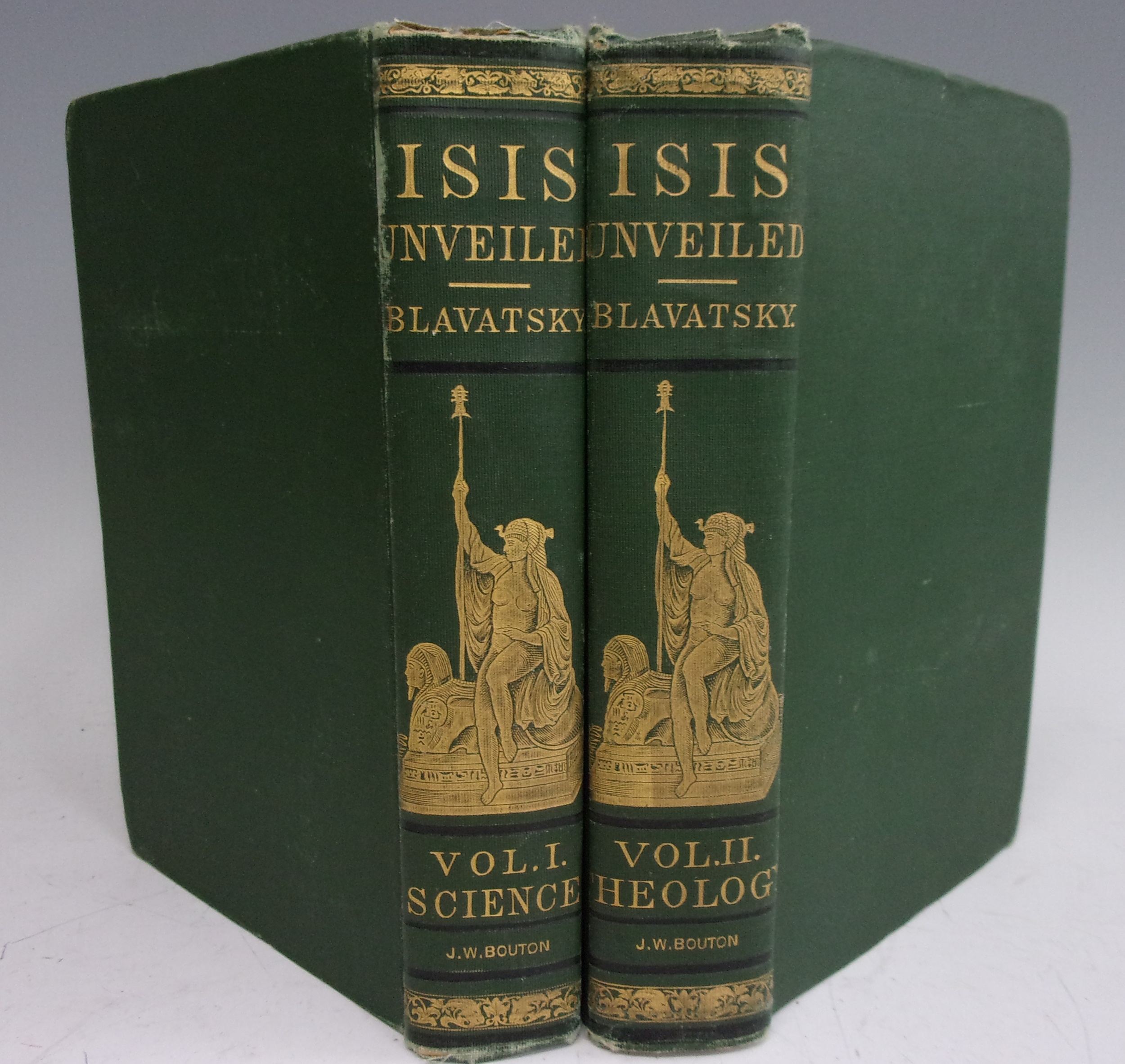 Lot 2024 - BLAVATSKY, H.P. Isis Unveiled. J.W. Bouton,