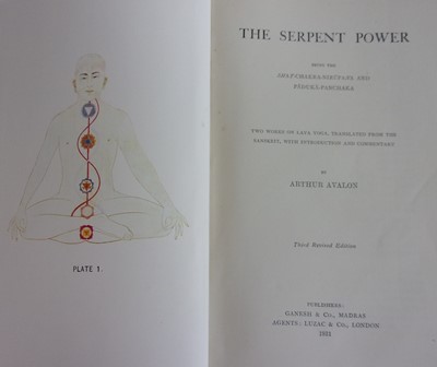 Lot 2025 - AVALON, Arthur. The Serpent Power. Ganesh & Co,...
