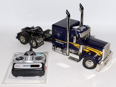 Lot 1580 - A Tamiya 1/14 scale Radio controlled kit built...