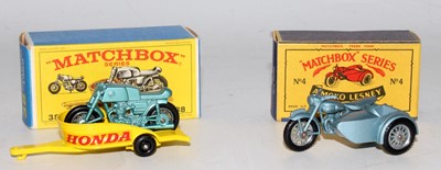 Lot 2348 - A Matchbox 1/75 series boxed motorcycle and...