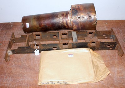 Lot 45a - Part built chassis and copper boiler for a 5"...