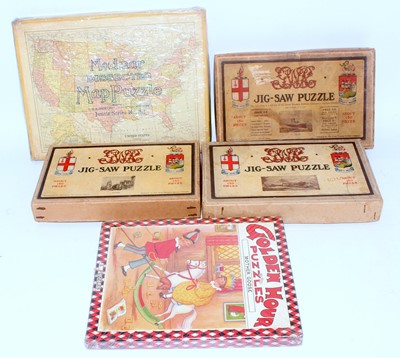 Lot 31 - 5 various boxed travel interest puzzles, to...
