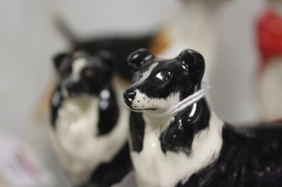 Lot 282 - Two Beswick Border Collie sheepdogs, gloss...