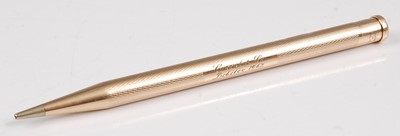 Lot 161 - A mid-20th century 9ct gold Yard-O-Lead pencil,...