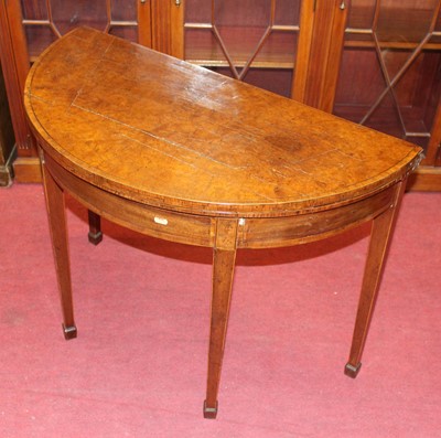 Lot 1247 - A 19th century amboyna, mahogany, and boxwood...