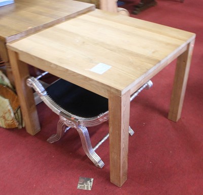 Lot 1284 - A contemporary hardwood square kitchen table,...