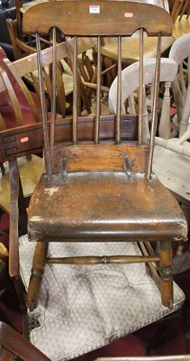 Lot 1389 - A 19th century mahogany and ebony inlaid bar...