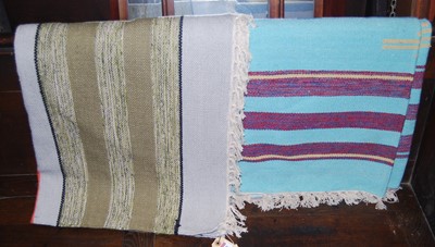 Lot 1278 - Two contemporary woollen Kelim style rugs