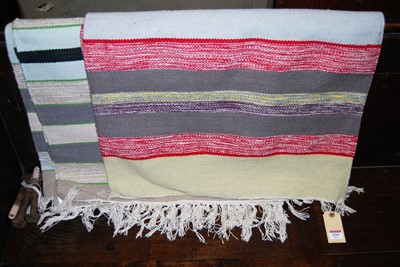 Lot 1231 - Two woollen Kelim type rugs