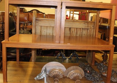Lot 1286 - A large 20th century teak coffee table 138 x...