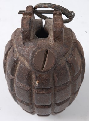 Lot 113 - A Mills No. 23 Mk II hand grenade, the base...