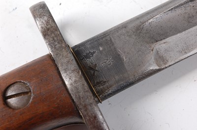 Lot 158 - A British 1907 pattern bayonet, the 23cm blade...