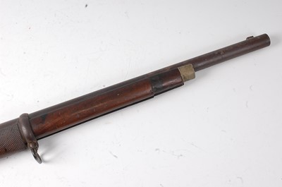 Lot 192 - A late 19th century two band percussion rifle,...