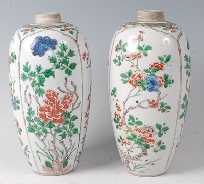 Lot 2364 - A pair of 18th century Chinese famille verte...