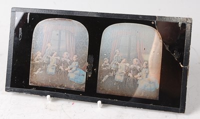 Lot 2327 - An Antoine Claudet tinted stereoscopic...