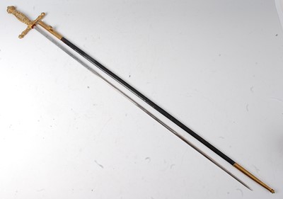 Lot 160 - A Spanish dress sword, the 76cm blade etched...