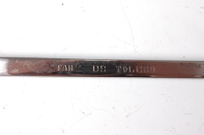 Lot 53 - A Spanish dress sword, the 76cm blade etched...