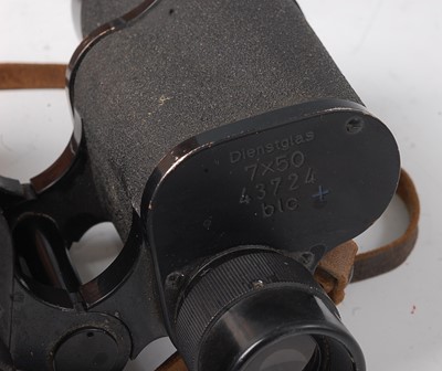 Lot 68 - A pair of WW II German binoculars by Zeiss,...