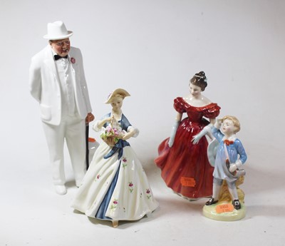 Lot 73 - A Royal Doulton figue of Sir Winston Churchill,...