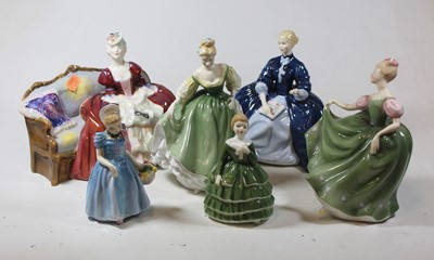 Lot 64 - A collection of six Royal Doulton porcelain...