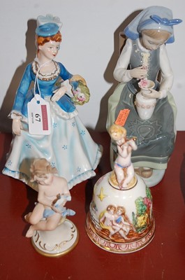 Lot 67 - A Lladro Spanish porcelain figure of a girl,...