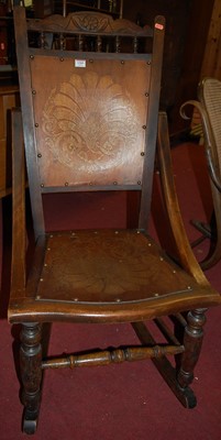 Lot 1369 - An Edwardian walnut panelled back and seat...