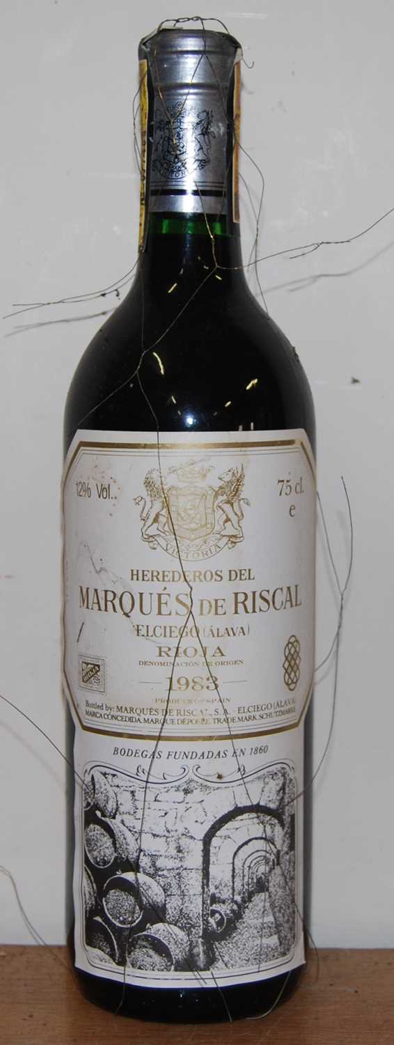 Lot 1020 - Marques de Riscal Reserva, 1983, Rioja, five...