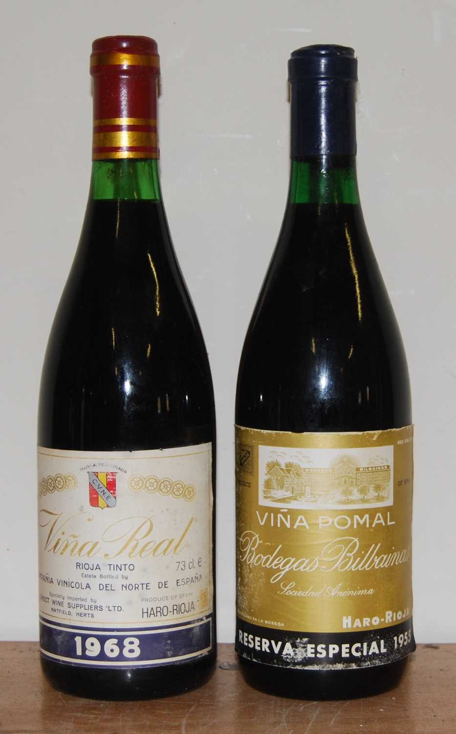 Lot 1022 - C.V.N.E. Vina Real, 1968, Rioja, three bottles;...
