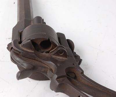 Lot 164 - A 19th century Belgian six shot revolver,...