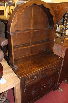 Lot 1282 - An Old Charm oak dome top dresser, w.92cm