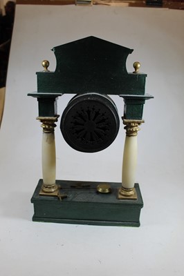 Lot 149 - A reproduction portico type clock, having...
