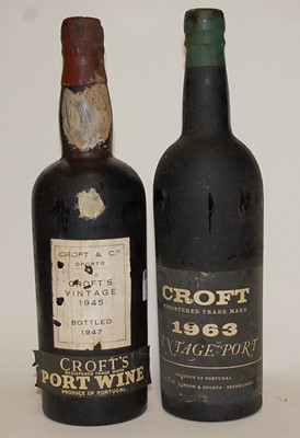Lot 1258 - Croft & Co Vintage Port, 1945, one bottle...