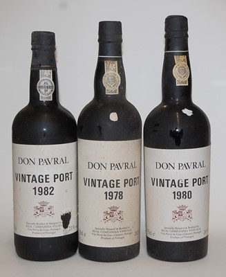 Lot 1263 - Don Pavral Vintage Port, 1978 one bottle, 1980...