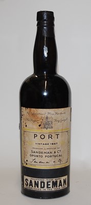 Lot 1272 - Sandeman & Co Vintage Port, 1947, one bottle