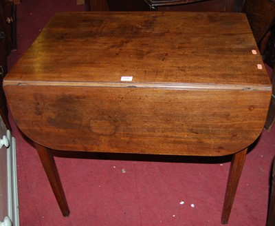 Lot 1446 - A 19th century mahogany Pembroke table, top...