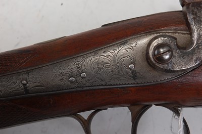 Lot 301 - A 19th century percussion sporting gun, the...