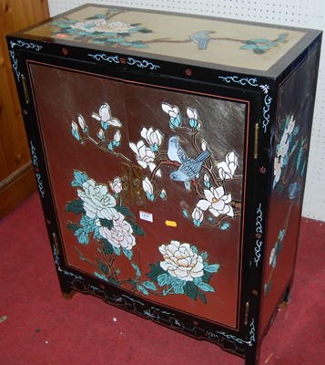 Lot 1439 - A contemporary Japanese black lacquered and...
