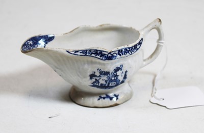 Lot 273 - An 18th century Lowestoft porcelain blue and...