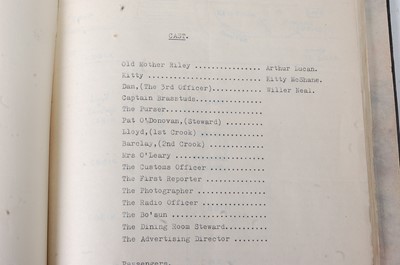 Lot 536 - A typed script for the 1937 film Old Mother...