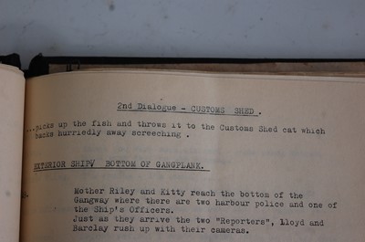 Lot 536 - A typed script for the 1937 film Old Mother...